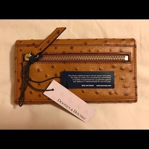 Dooney & Bourke Bags - Dooney & Bourke Ostrich Leather Continental Clutch Dooney & Bourke Bags - Dooney & Bourke Ostrich Leather Continental Clutch